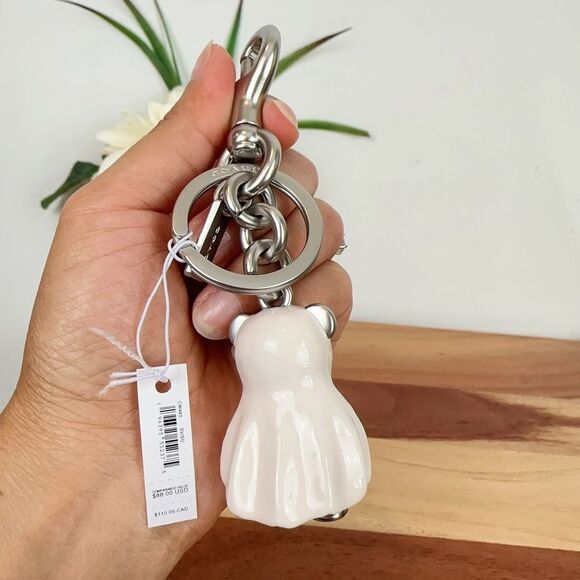 NWT Coach Halloween Ghost Bear Bag‎ Charm - Picture 5 of 6